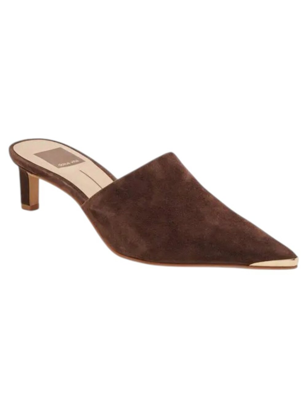 NIB Dolce Vita Lexy Heel Mule in Dark Brown Suede